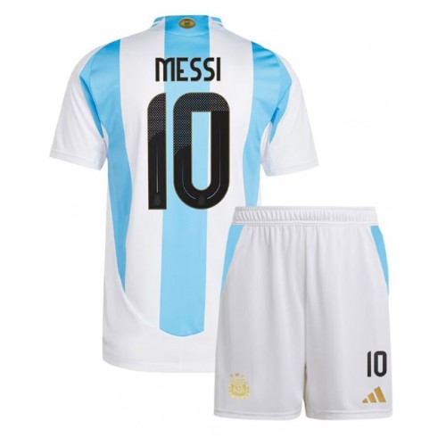 Argentina Lionel Messi #10 Domaci Dres za djecu Copa America 2024 Kratak Rukav (+ Kratke hlače)